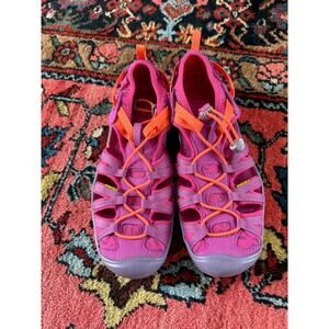 Keen Kids Girls 4 Moxie Purple Washable Water Shoes Sandals Pool Beach